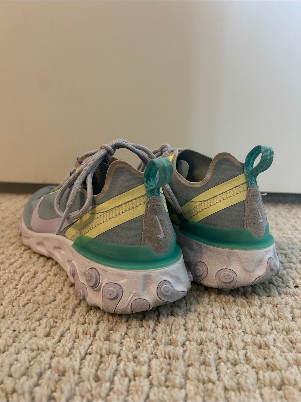 Nike Kids' Sneakers - Gray, Teal, Yellow